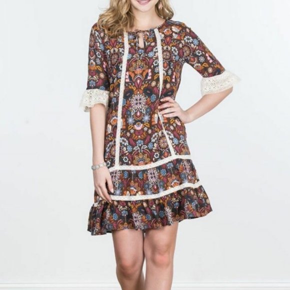 Matilda Jane Dresses & Skirts - Matilda Jane Floral Dress- Size XL